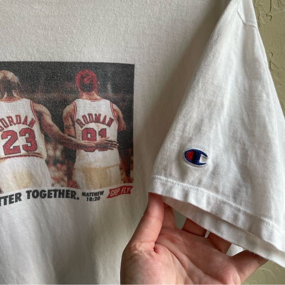 Champion T shirt 90s inspired basketball T shirt - Picture 4 of 9